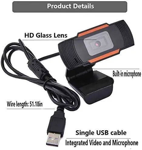 720P 1080P USB Web Cam HD Web Camera Webcam LED For Computer PC Laptop Notebook