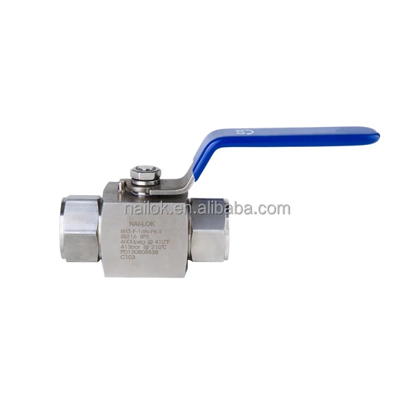 NAI LOK SS 316 2 3 шт. шаровые клапаны высокого давления 6000 Psi клапан цилиндр для образцов сжатие шаровые клапаны из природного газа