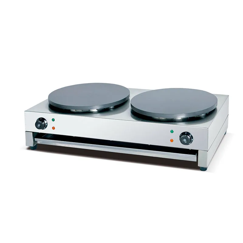 Factory Wholesale Electric Crepe Maker Machine Double Plate Crepe Maker With Stainless Steel Body