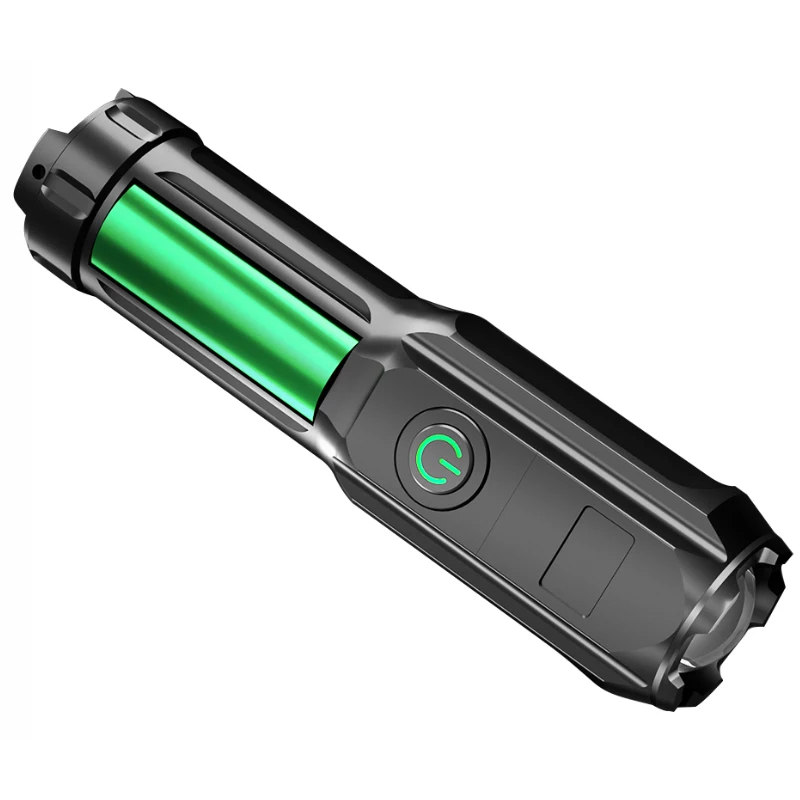 Portable LED Flashlight Strong Brightness Light Rechargeable Household Outdoor T6 Led Torch Lamp Lighting Kit Camping Flashlight