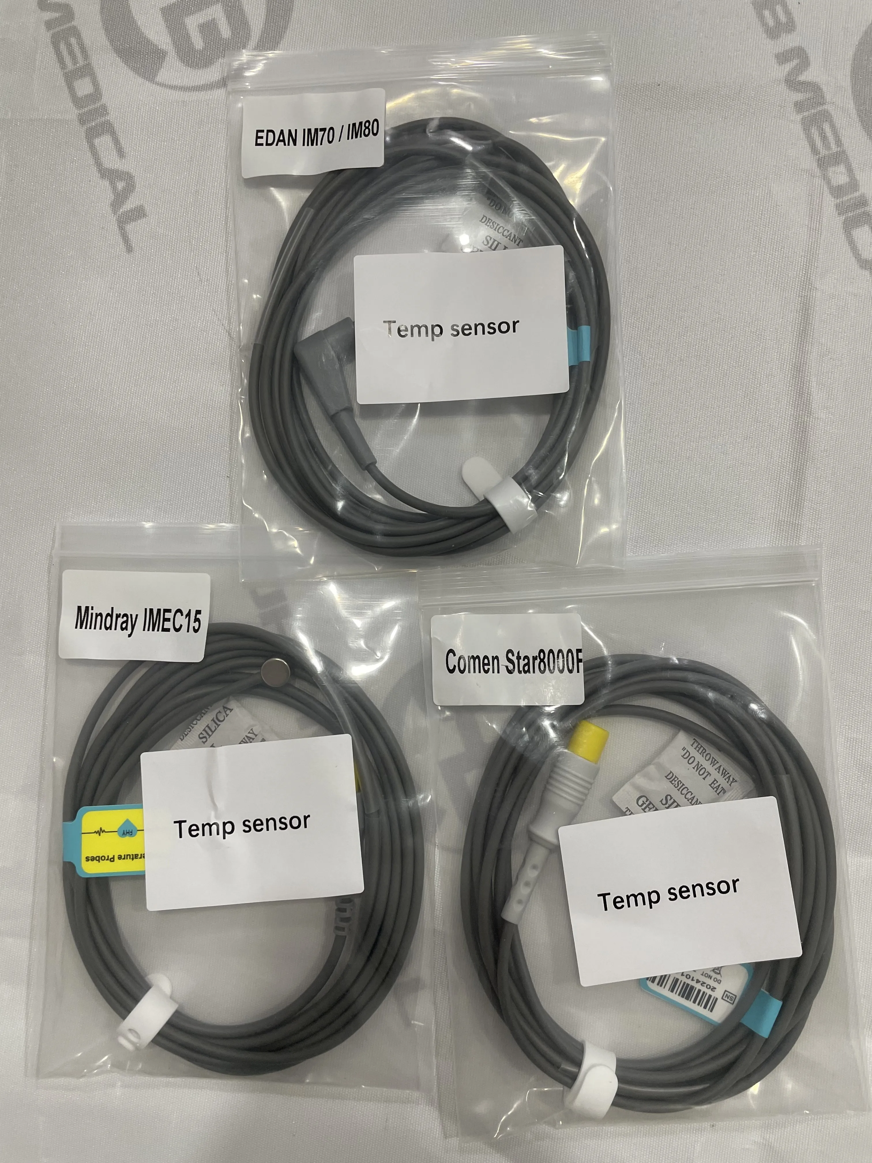 Mindray Edan Comen Compatible SPO2 Sensor ECG Cable Temp Sensor Cuffs SPO2 Extension Cable For ICU Patient Monitor