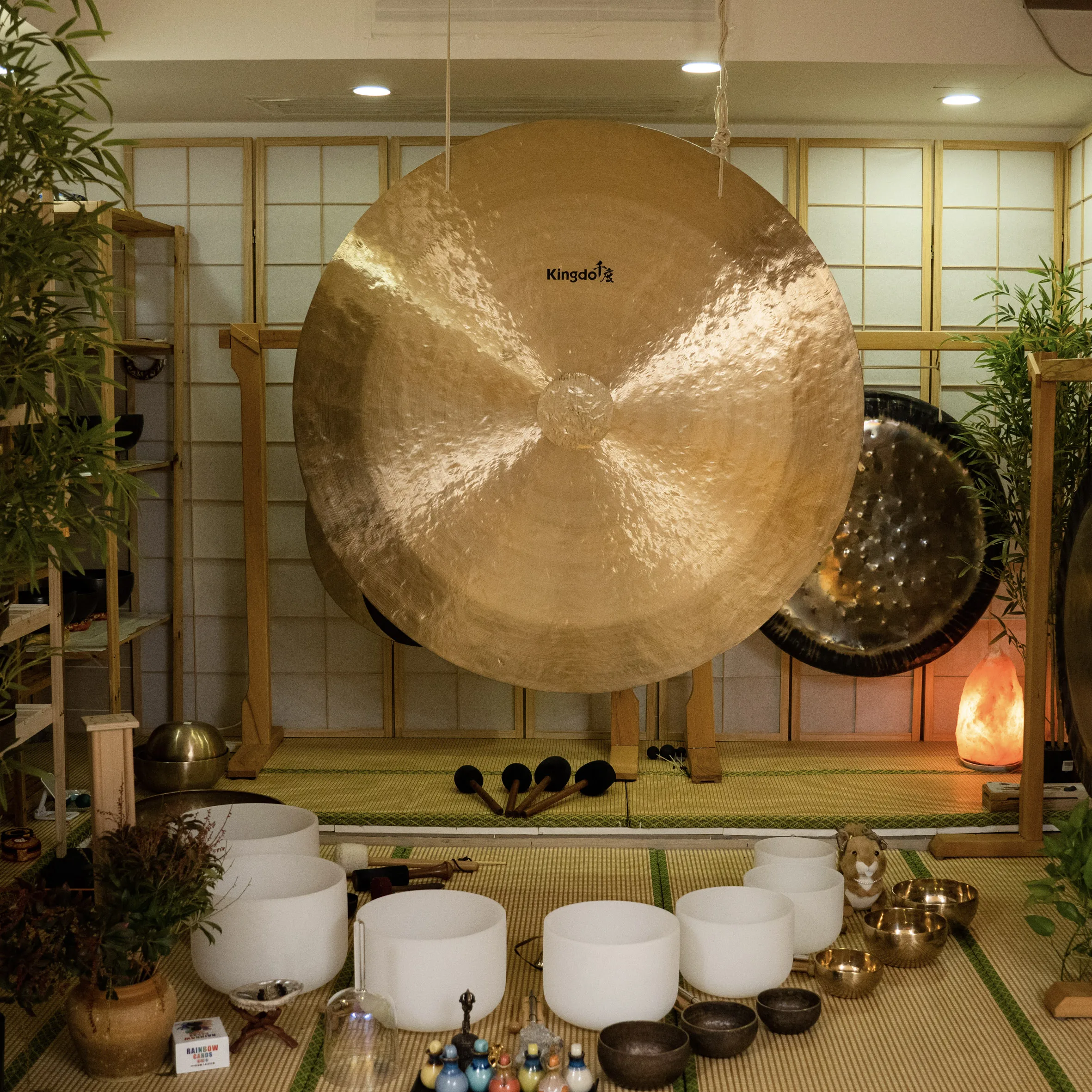 Kingdo High Quality 100cm Wind Gong Meditation Gong Musical Percussion Instruments For Yoga And Healing