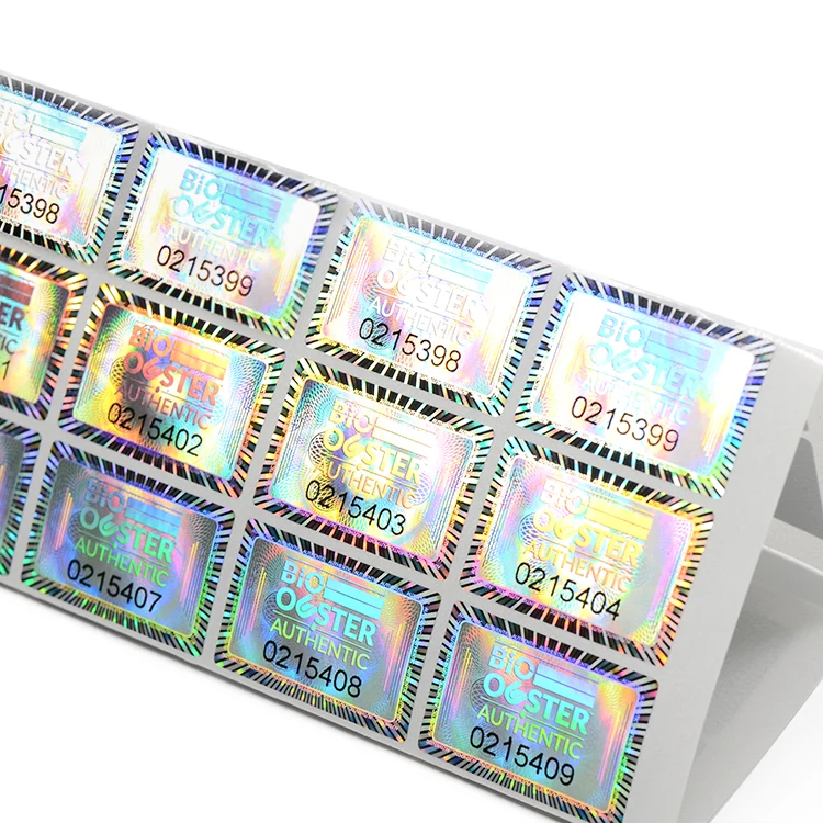 Custom all kind holographic 3d authenticity hologram sticker label printing