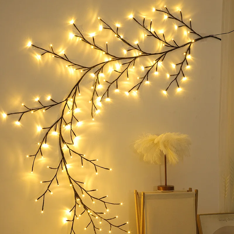 144 LEDs Lighted Willow Vine Lights for Walls Bedroom Living Room Decor Aesthetic for Home Decor, Christmas Artificial Branches