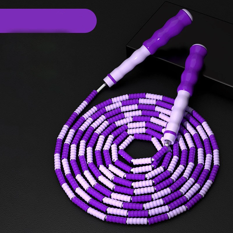 700g adjustable plastic lightweight multi chinese skipping speed rope 2021 beaded jump rope