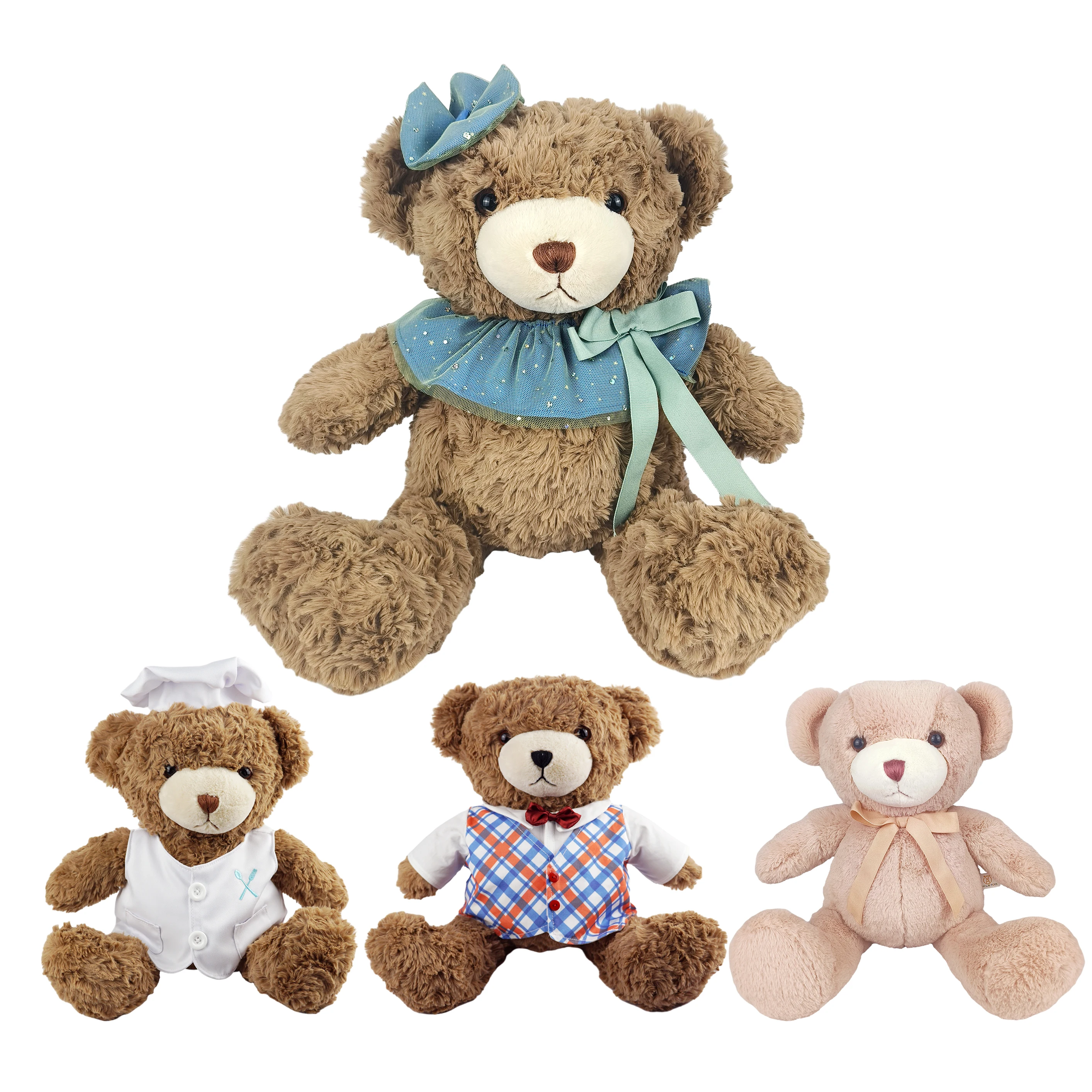 Custom Chucky Lilo And Stitch Minion Country Balls Soft Toys Plush Teddy Bear With Shirt Bear Stuffed Animal As Gift Or Kids Toy