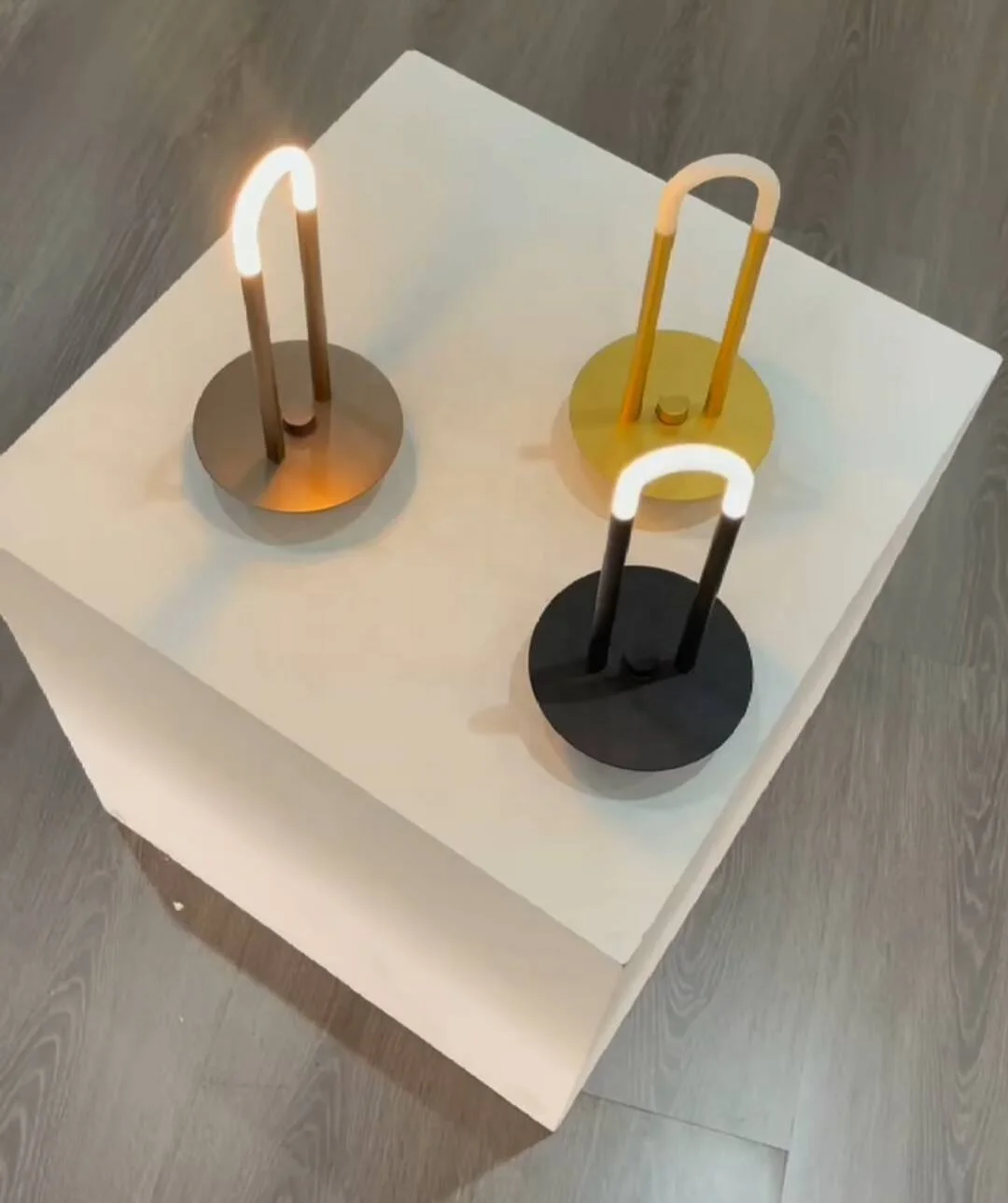 outdoor rechargeable led desk lamp wireless charger usb touch handle cordless portable table lights for camping