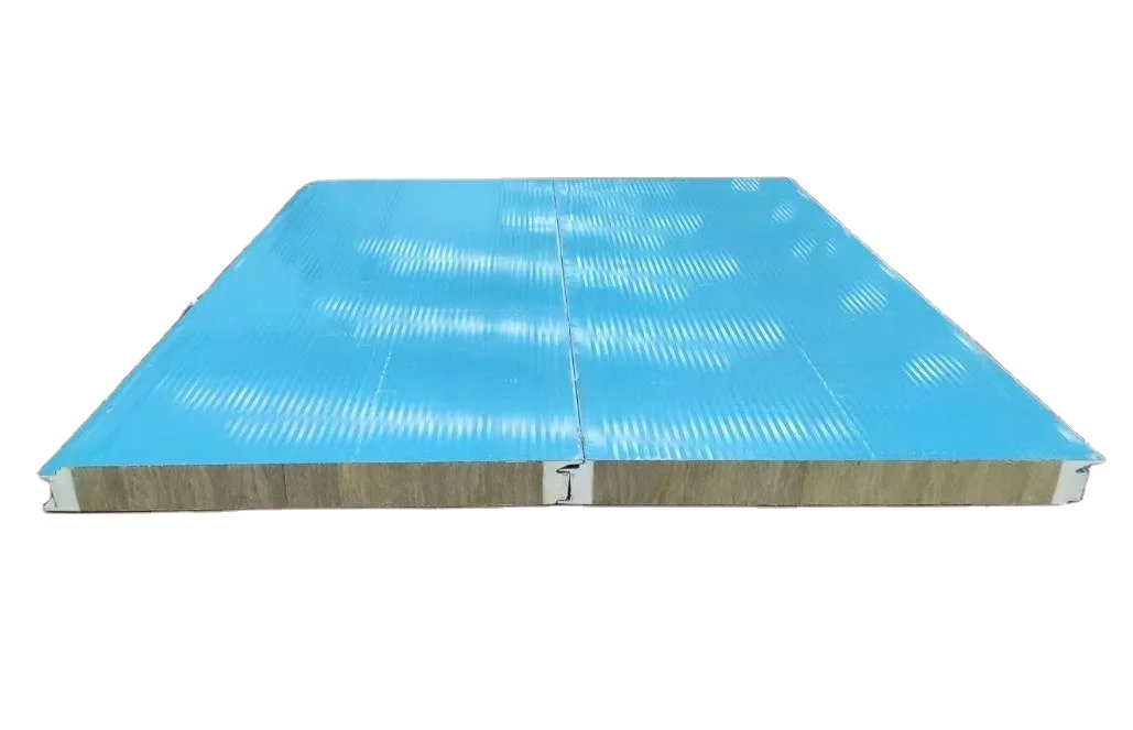 Polyurethane Pur Pir Puff Insulated 3 Layers Sandwich Panels/Sheets For Ceiling Wall Of Cold Room Mineral Wool Panels