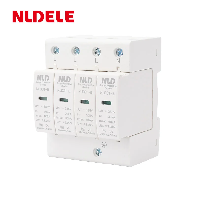 Solar PV AC DC 20kA  4P 1000V  surge protector protection arrester surge protector device SPD For House