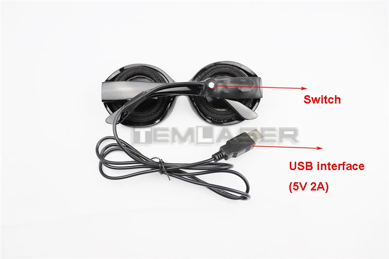 Pixel Pro LED Glasses 350 Modes Rainbow Lights Tinted Lenses Rave Eyewear