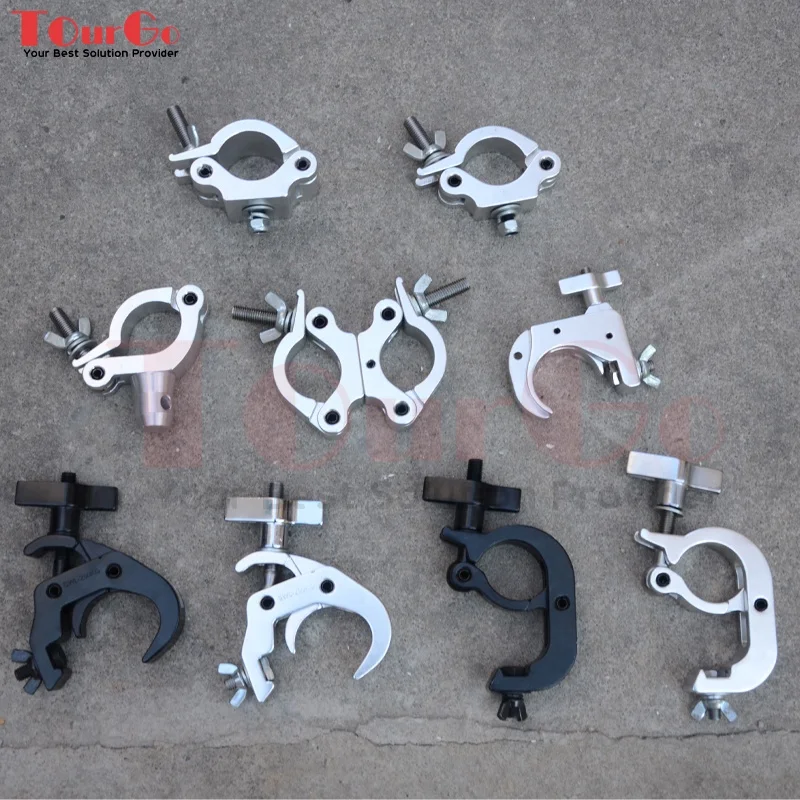 Heavy duty 2inch tube pipe pole stage light clamp coupler Aluminum quick release lighting truss clamp