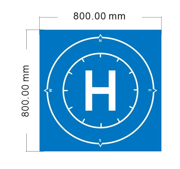 The drone landing pad Aluminum plate square circle triangle custom processing aluminum Reflective Sheeting Board sign blank