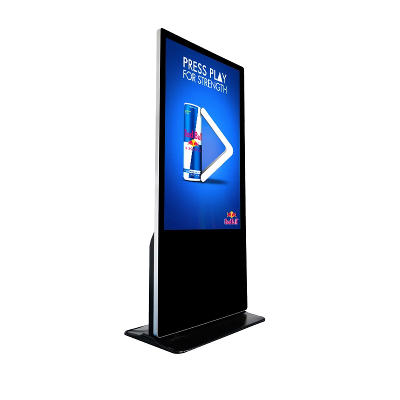 Floor Standing Indoor 43 Inch LCD Advertising Display Touch Interactive Screens AD Kiosk Stand Alone Digital Advertising Machine