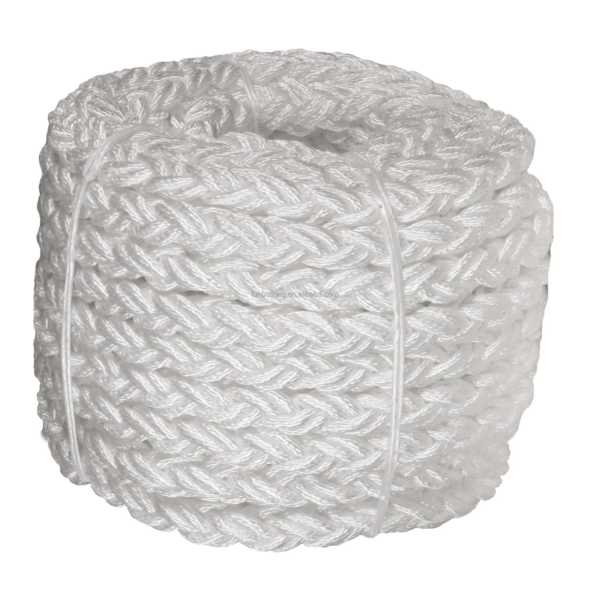 28mm/32mm/40mm Nylon dock line marine ropes for large boats