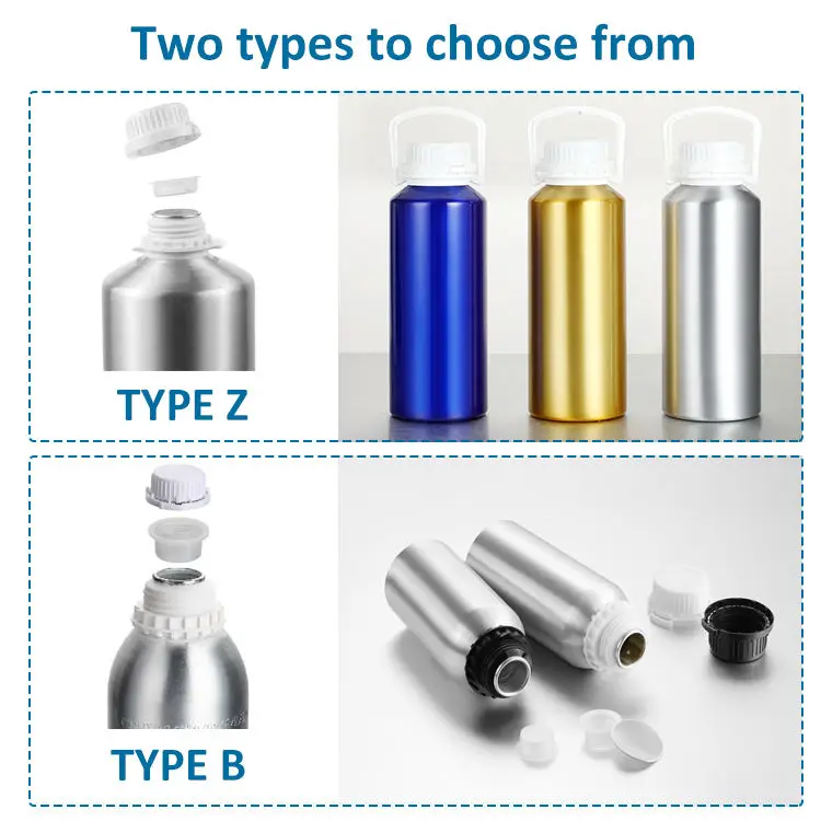 Wholesale 5000ml 6250ml Chemical Packaging Container Metal Water Bottle Black Engine Oil Bottle Aluminum Essential Oil Bottle