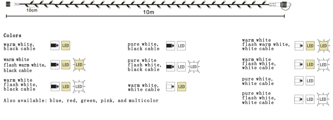 Electric Outdoor LED Lights String Lighting For Party Function Decoration