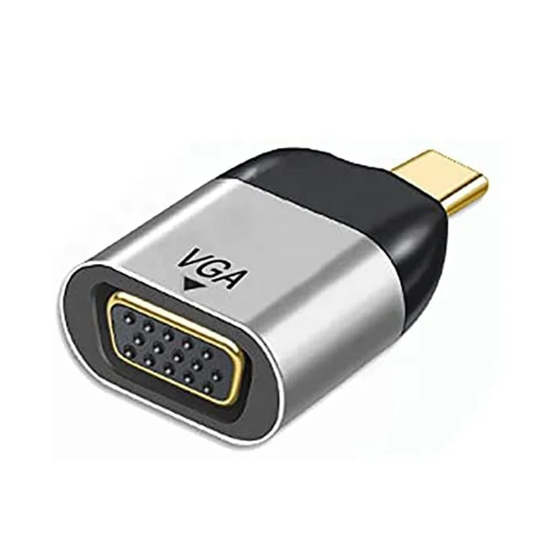 USB C ZU VGA Adapter Adaptor Type C USB C To VGA 60Hz Converter Adapter For Chormebook