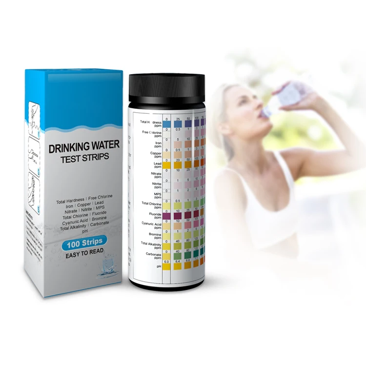 Quick Test Strips for Drinking Water Analysis 15 Parameters Including Nitrate Total Alkalinity test