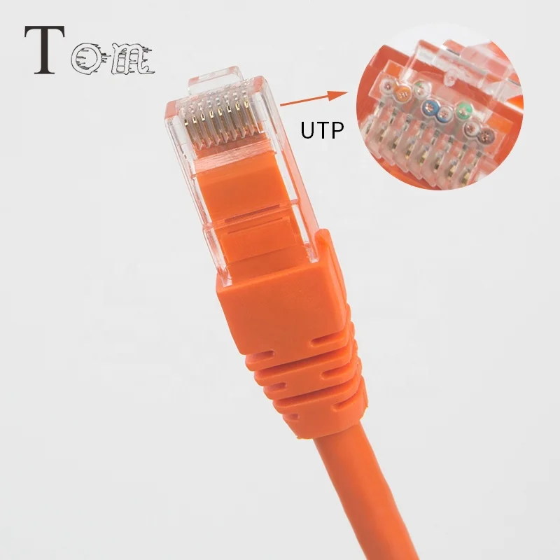 TOM-CD-C6-1 1m 2m 3m 5m length customized network cable UTP CAT6 Patch Cord Cable