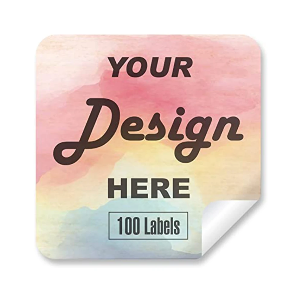 Custom Logo Embossed  UV Printing Label Brand Label Stickers Designed for Beverage Food Packaging