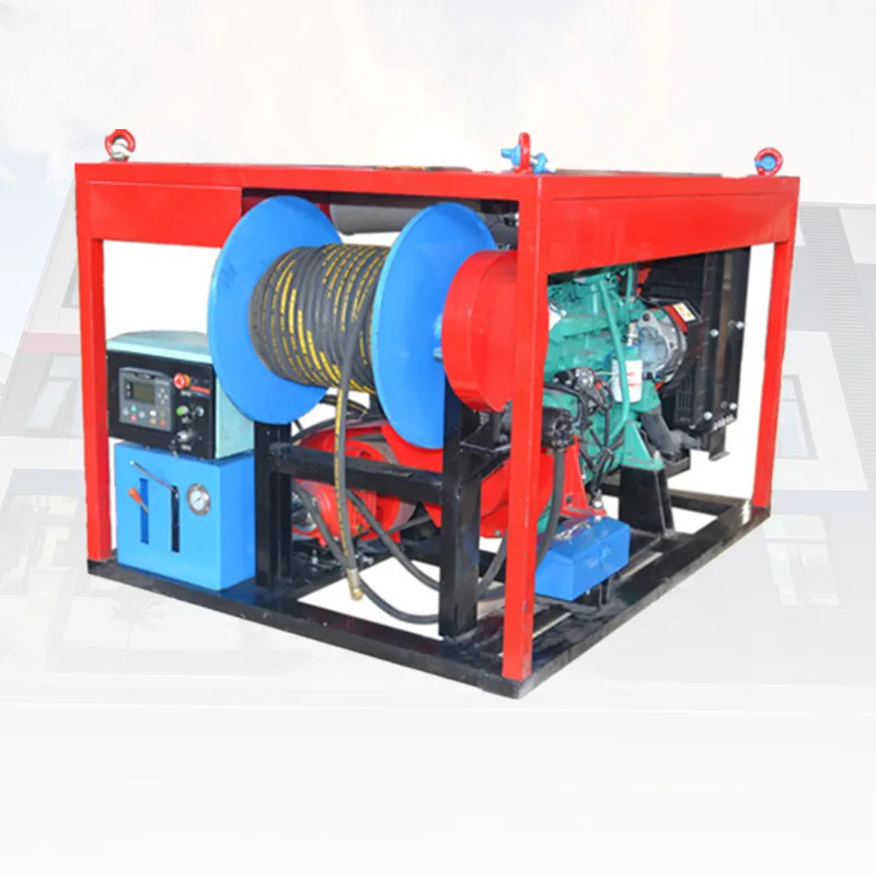 Large Pipe Drain Sewer Jetting Machine High Pressure Cleaner Hydro Blasting Equipment