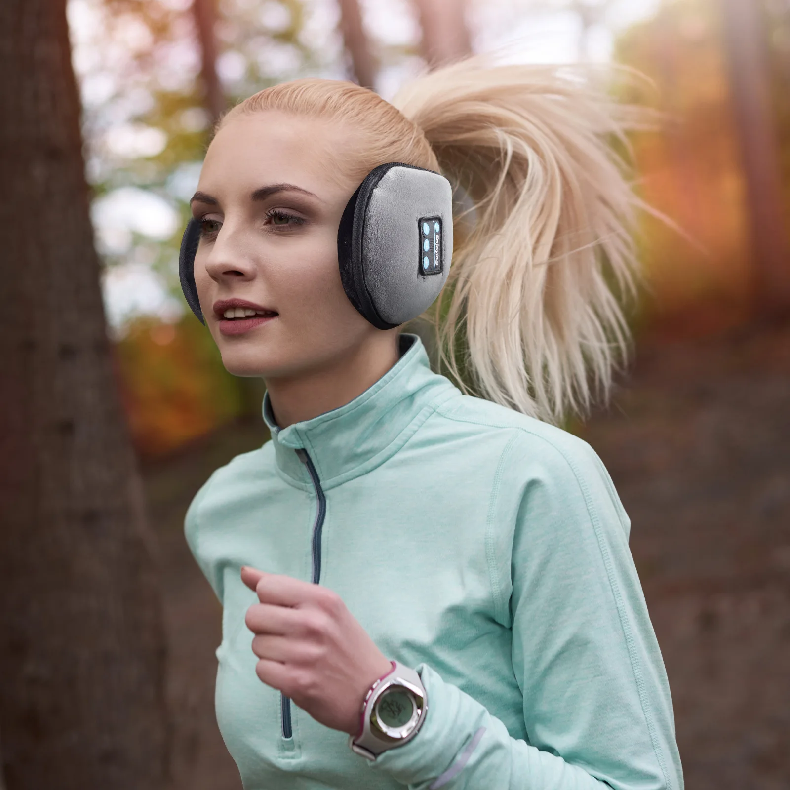 2024 New Electronics Music Headwear TWS Headphones Warmer Ear muffs Headband Winter Warming Smart Wireless Earmuff Earphones