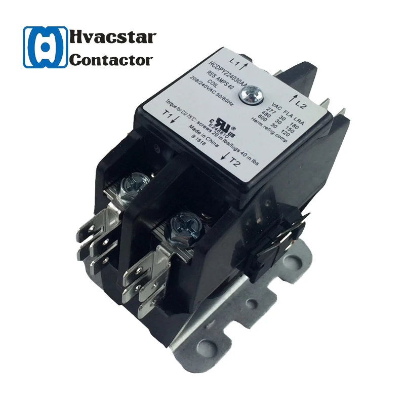 Air Conditioner HVAC Definite Purpose SA Brand magnetic 2 Poles Electronic AC Contactor 40A for air conditioner
