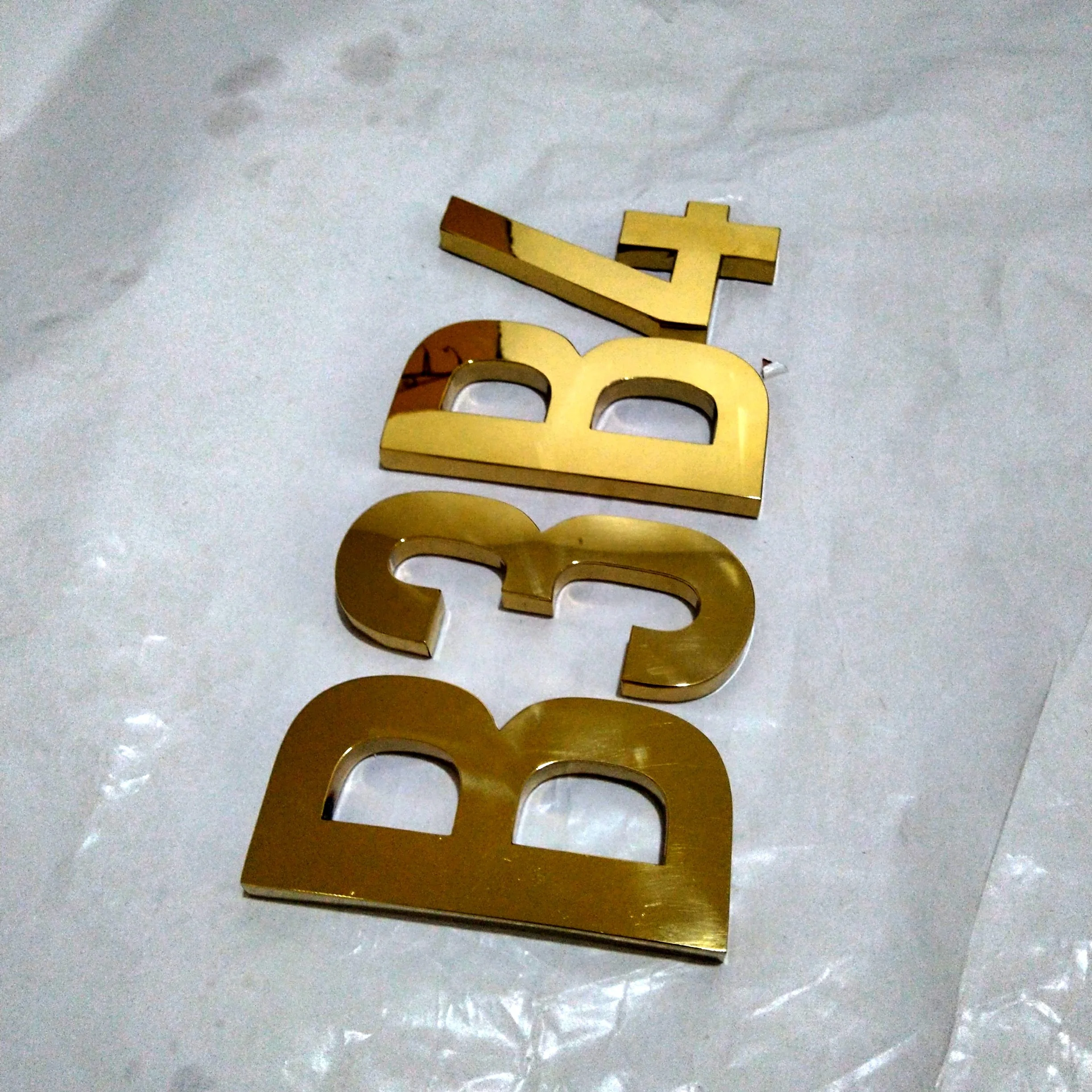 3D wholesale galvanized metal letters hotel metal numbers