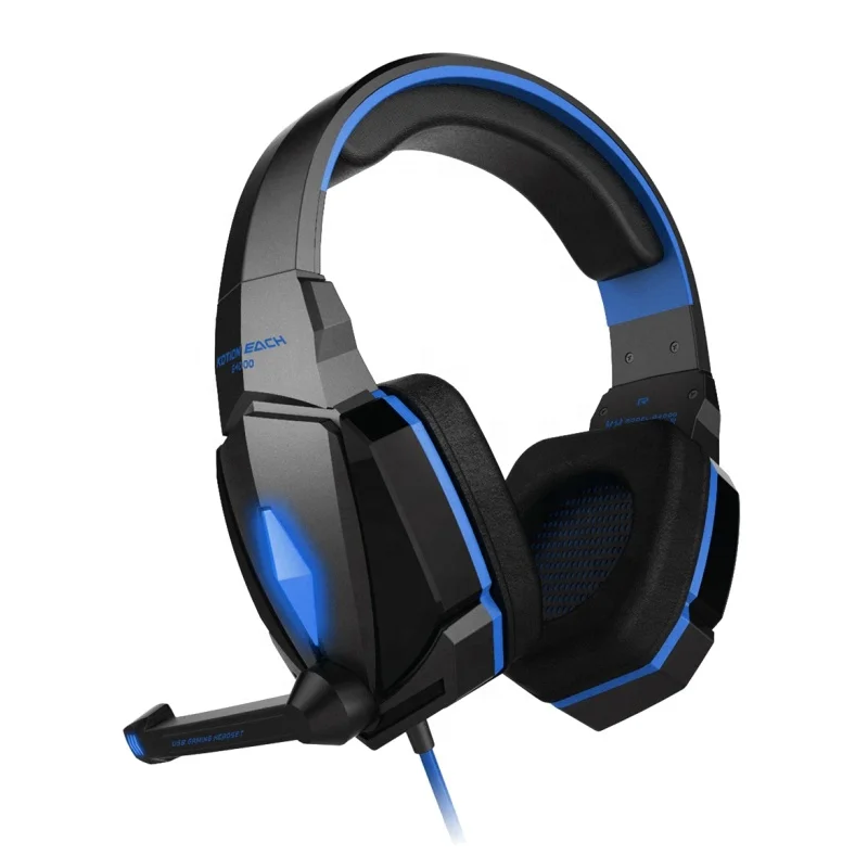 
KOTION EACH G4000 Wire Headphone with Mic LED Gamer Headsets Usb Wired Earphones with Microphone China Headband Manufacture 2.2M 