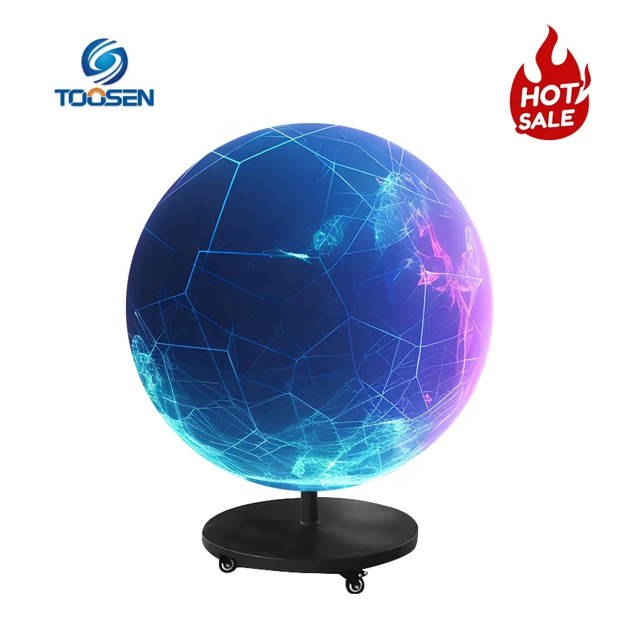 Toosen P1.5P1.9P2 Sphere LED Screen Globe Diameter0.2m0.3m0.4m0.5m1m1.5m2m Shaped Spherical Pantalla LED Ball Flexible Display