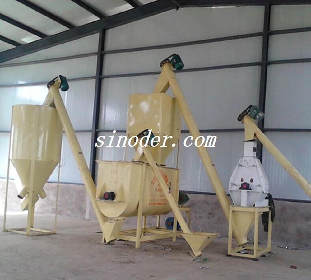Automatic Duck Cattle Chicken Feed Pellet Machine Chicken Feed Pellet Mill Production Line