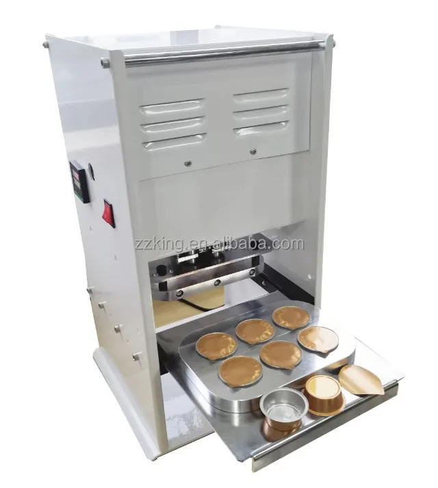 6 Holes Manual Nespresso Coffee Capsule Heat Sealing Machine For Aluminum Coffee Capsules factory sales