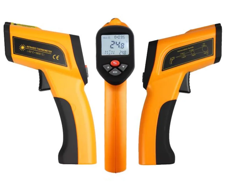 HTI HT-6899 диапазон-50 ~ 2200 Celus промышленного инструмента ИК пистолет-термометр для измерения HTI инфракрасный