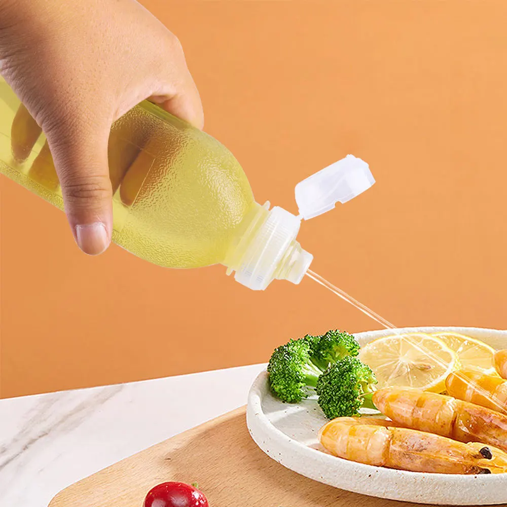 500ml Kitchen Squeeze Oil Bottle Dispenser Oil Spray Bottle Condiment Cooking Baking Ketchup Mustard Vinegar Olive Oil Dropship