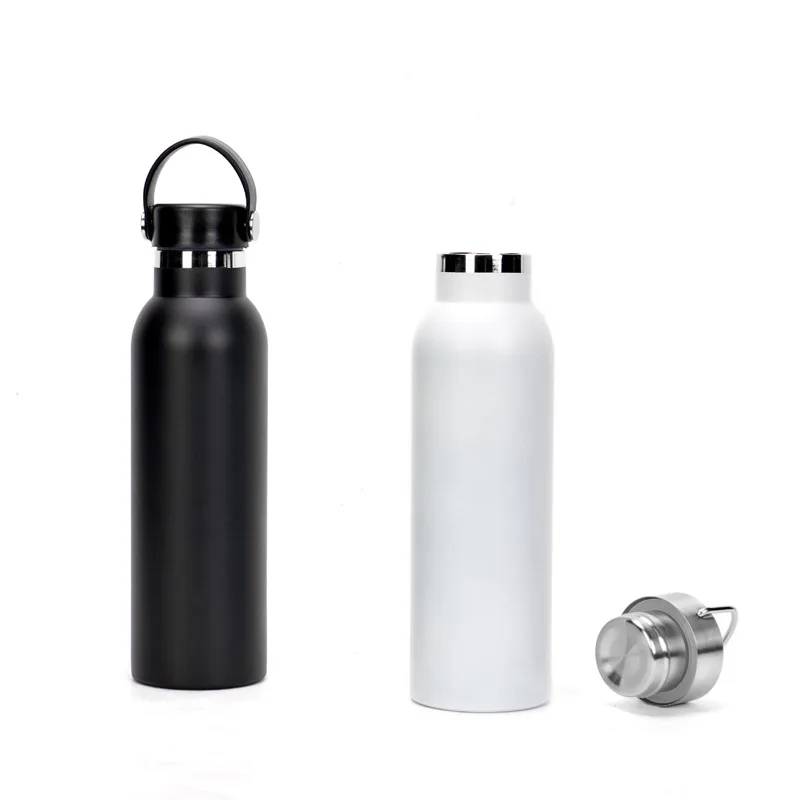 Sport Drinking Bottles 600ml 750ml Double Wall Stainless Steel Vacuum Insulated Iron Custom Flask Hydrate Sports Water Bottle