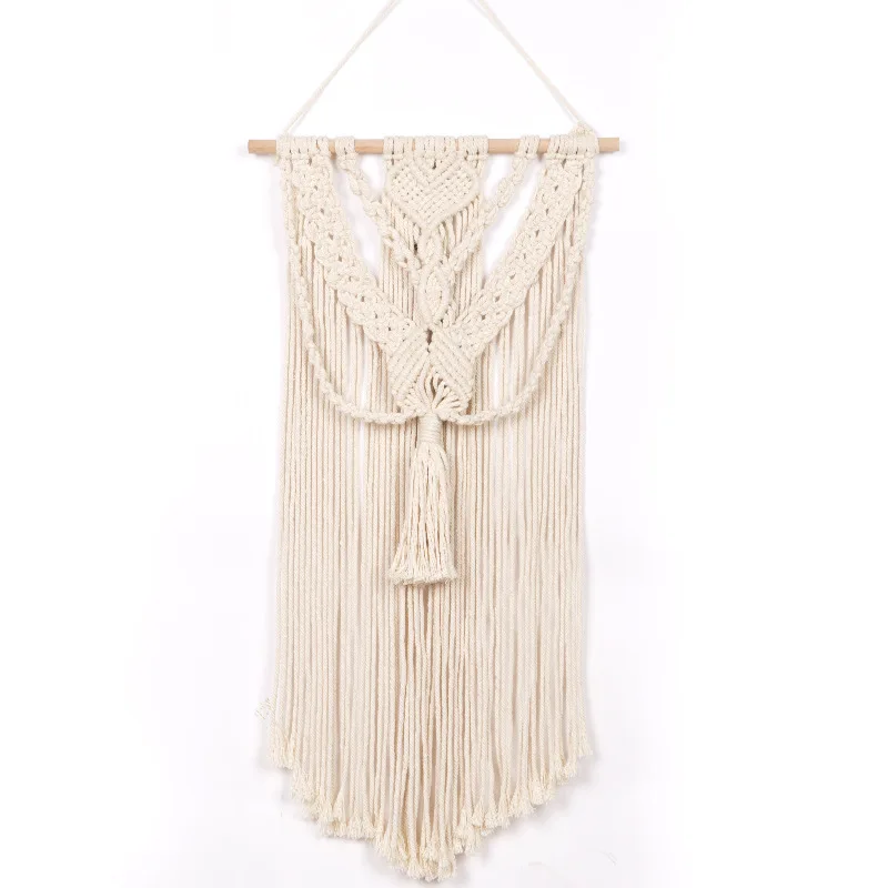 Bohemian Morocco Boho Handmade Woven Muslim Wall Hanging Tapestries Apartment Home Decor Macrame Tassel Tapestry