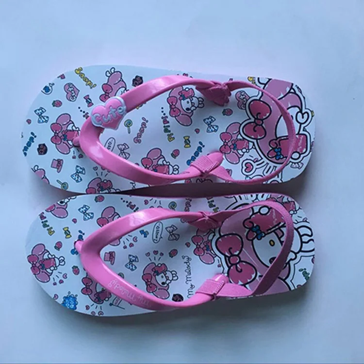 Пляжные дешевые красивые шлепанцы на заказ, детские шлепанцы для маленьких девочек, сандалии с задним ремешком, шлепанцы, тапочки, обувь