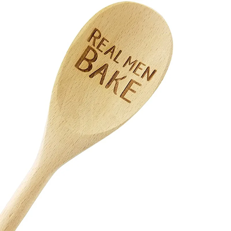 Halloween Christmas spoon laser beech spoon personality DIY coffee stir stick