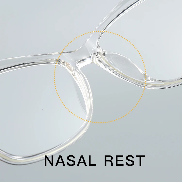 
Custom LOGO transparent fashion glasses new model acetate eyeglasses optical frames 