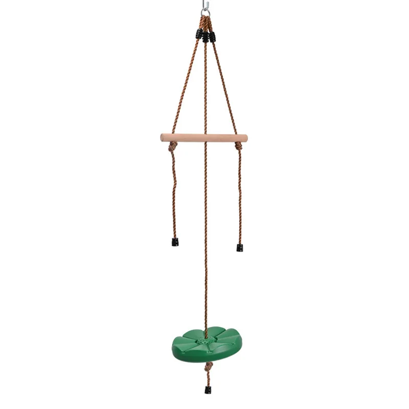 TOPIND Swing Set for Children PE Rope and Plastic Petal Disc Swing Monkey Swing