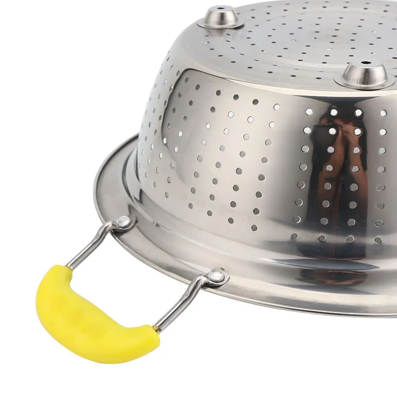 High Quality Stainless Steel Colander  Fruit Vegetable Washing Colander Deep Colander Strainers With Handle