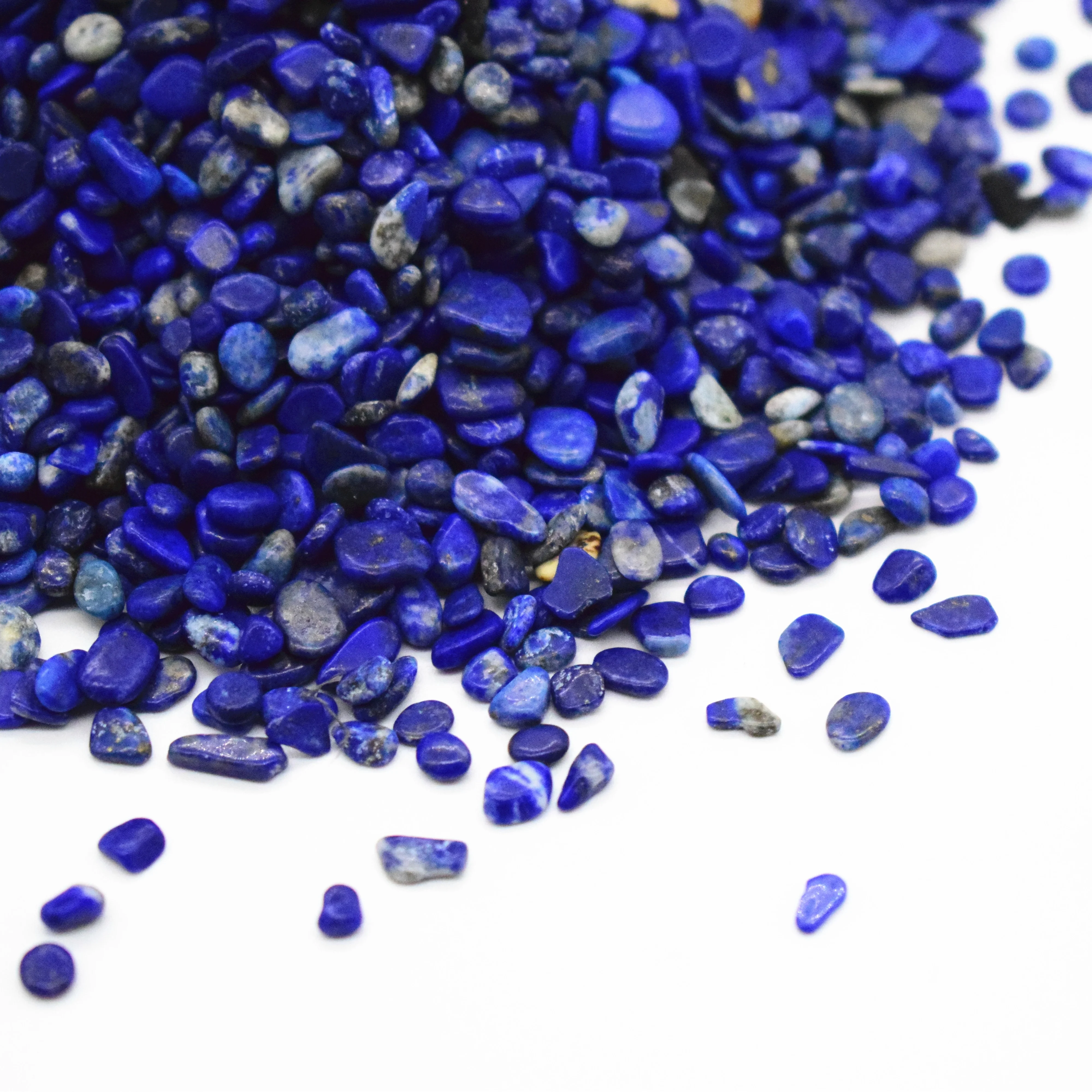 Bulk Wholesale Additive Crystal Tumbled Stone Lasurite Gravel For Decoration