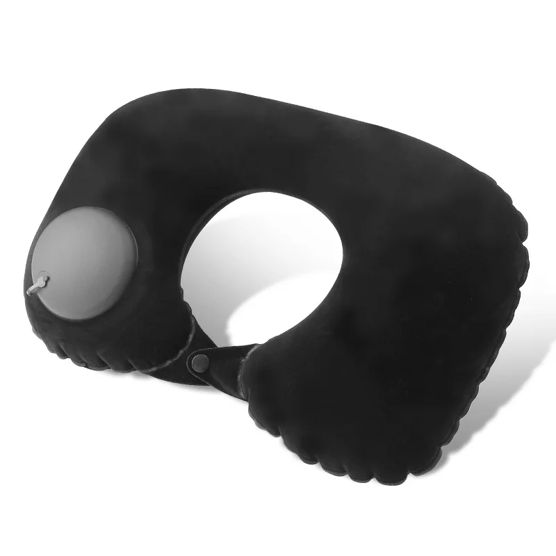 Promotional Lightweight Travel Pillow Inflatable U Shape Pillow Comfortable Car Headrest Inflatable Travel Pillow