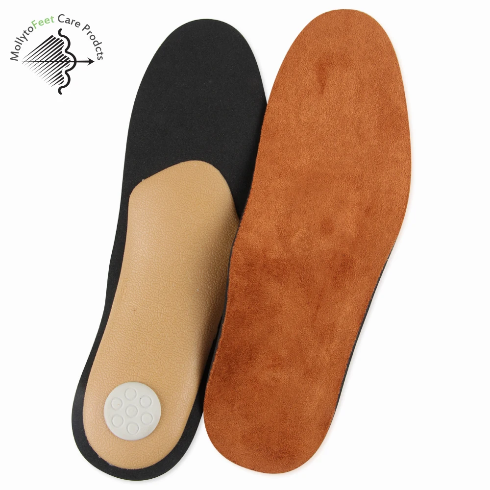 Factory Cheap Price Wholesale Feet Arch Support Suede Inserts Relieve Flat Feet Foot Pain Sports Orthopedic Insoles For Shoes