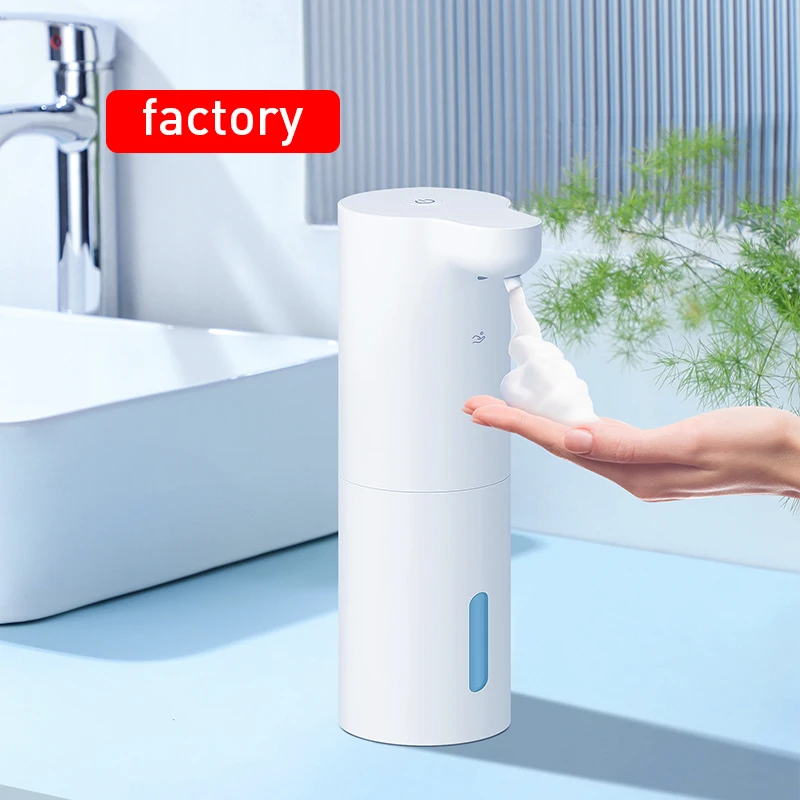 Wholesale Factory 300ml whitecolor Touchless Automatic Soap Dispensers Smart Foam Dispenser for bathroom