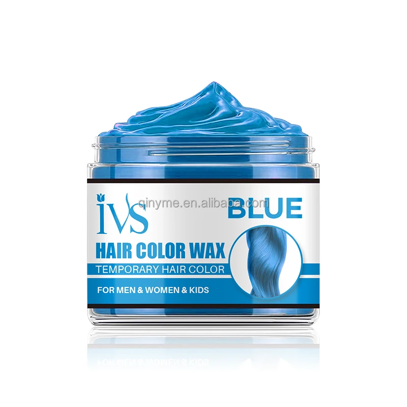 Customize Wholesale Natural Unisex Hair Dye Wax Cream Gray Brown Color Dye Temporary Hair Color Wax for Styling Pomade for Hair