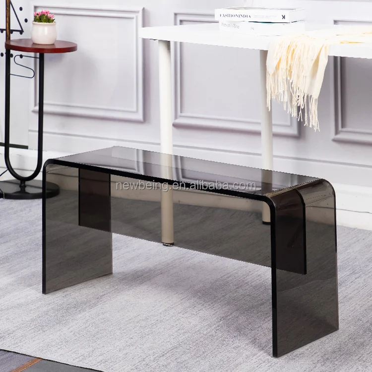 Nordic acrylic stools minimalist modern dining chairs shoe changing stools bench benches adult transparent bed end stools