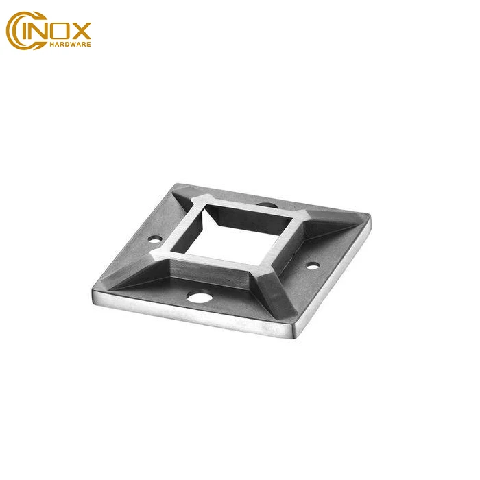 Wholesale Railing Flange 304 316 Stainless Steel Handrail Flange For Handrail Fittings