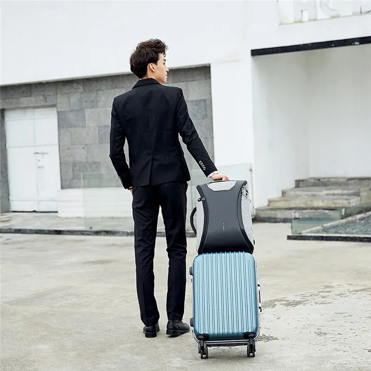 
Custom oem personal label fingerprint lock antitheft laptop safety backpack with lock 