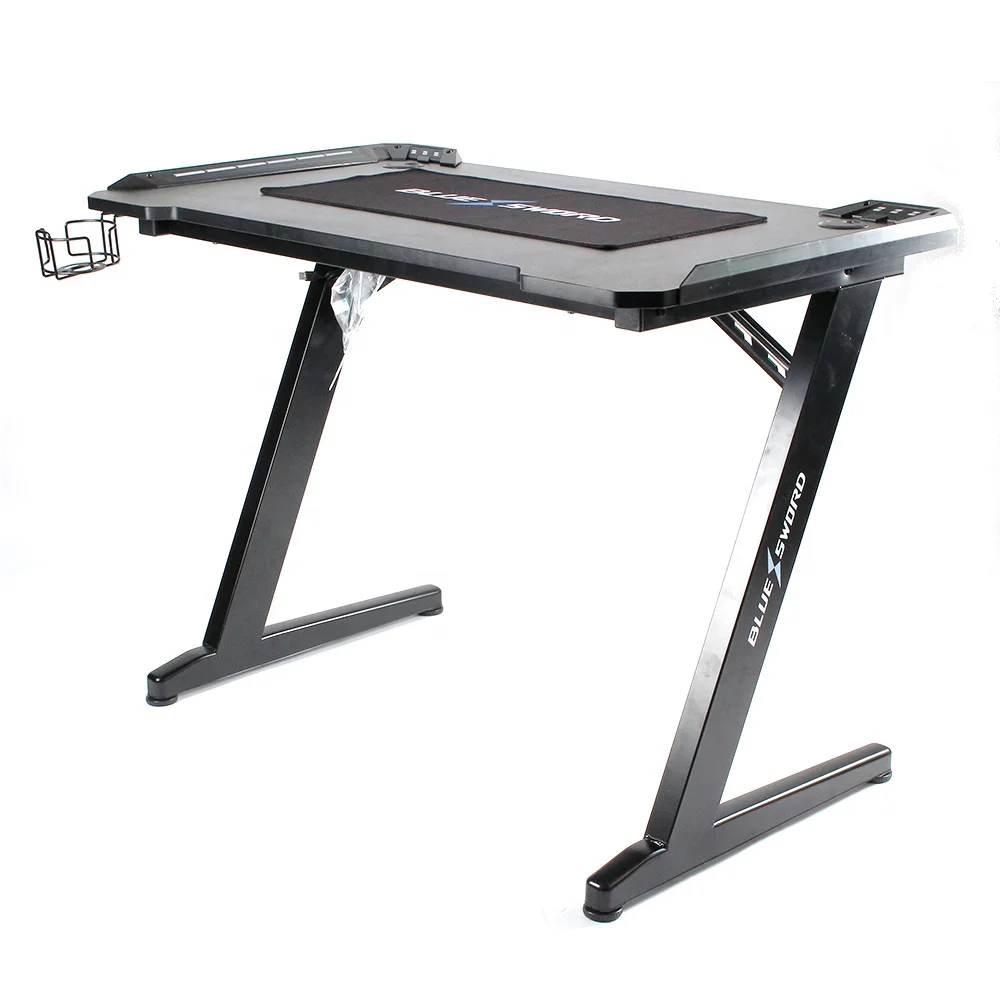 Wholesale LED Computer Desk PC Table Gamer Desk Multi-function Gaming Desk RGB With LED